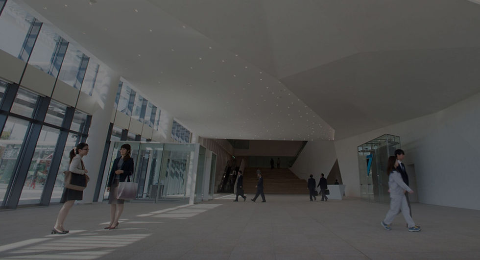 People inside a building