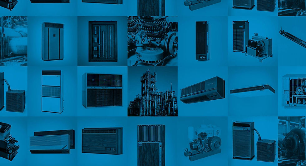 Blue collage of pictures