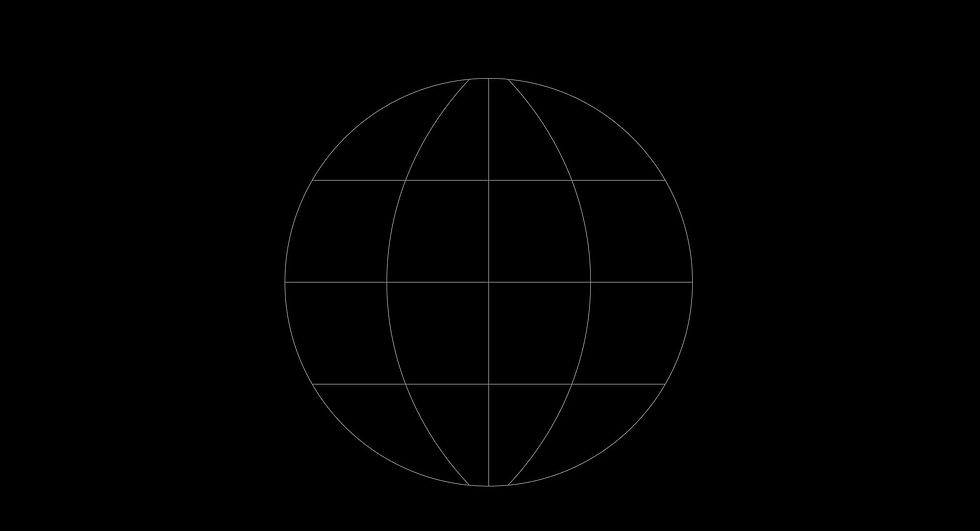 A thin icon of the world