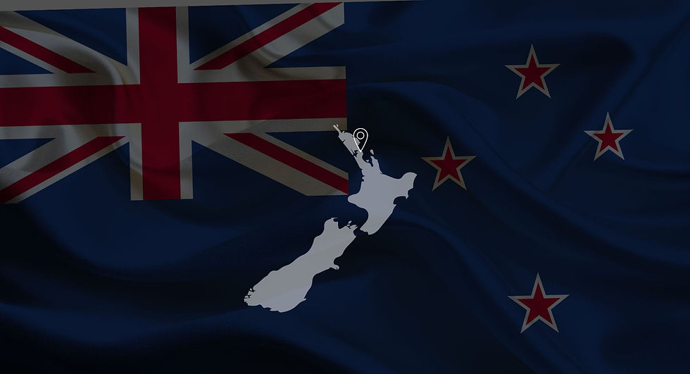 Map with a flag