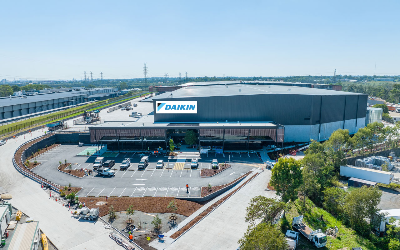 Image 2: Daikin Australia’s new Daikin Park Brisbane at Murarrie was officially opened this week by Daikin Australia Managing Director, Isao Tsumura, Daikin Industries Ltd. Executive Director of Global Operations Division, Shoji ‘Shaun’ Uehara, and Queensland State Manager, and Queensland State Manager, Joshua Gullo.