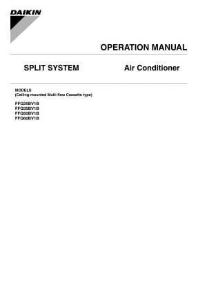 Operation Manuals Daikin